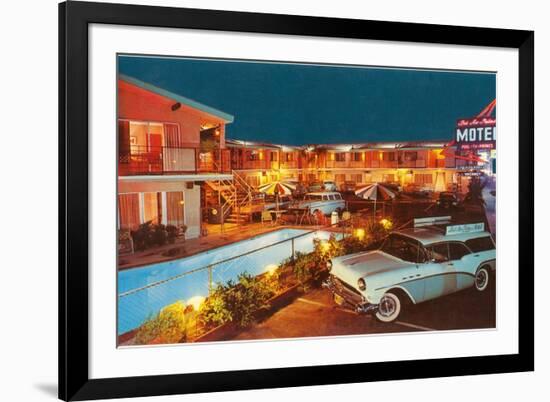 Bel Air Palms Motel, Retro-null-Framed Premium Giclee Print