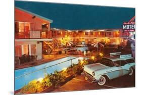 Bel Air Palms Motel, Retro-null-Mounted Premium Giclee Print