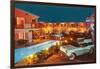 Bel Air Palms Motel, Retro-null-Framed Art Print