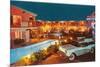 Bel Air Palms Motel, Retro-null-Mounted Art Print