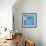 Bel-Aire Fan - Aqua-Larry Hunter-Framed Giclee Print displayed on a wall