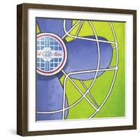 Bel-Aire Fan - Green-Larry Hunter-Framed Giclee Print