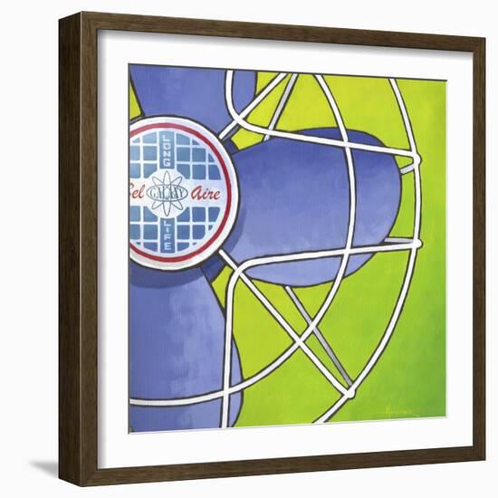 Bel-Aire Fan - Green-Larry Hunter-Framed Giclee Print