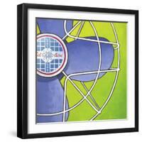 Bel-Aire Fan - Green-Larry Hunter-Framed Giclee Print