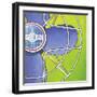 Bel-Aire Fan - Green-Larry Hunter-Framed Giclee Print