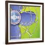 Bel-Aire Fan - Green-Larry Hunter-Framed Giclee Print