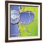 Bel-Aire Fan - Green-Larry Hunter-Framed Giclee Print