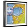 Bel-Aire Fan - Orange-Larry Hunter-Framed Giclee Print