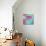 Bel-Aire Fan - Pink on Turquoise-Larry Hunter-Giclee Print displayed on a wall