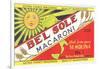 Bel Sole Macaroni Label-null-Framed Art Print