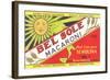 Bel Sole Macaroni Label-null-Framed Art Print