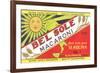 Bel Sole Macaroni Label-null-Framed Art Print