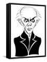 Bela Bartok, Hungarian composer and pianist; stylized caricature-Neale Osborne-Framed Stretched Canvas