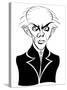 Bela Bartok, Hungarian composer and pianist; stylized caricature-Neale Osborne-Stretched Canvas