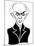 Bela Bartok, Hungarian composer and pianist; stylized caricature-Neale Osborne-Mounted Giclee Print