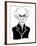 Bela Bartok, Hungarian composer and pianist; stylized caricature-Neale Osborne-Framed Giclee Print