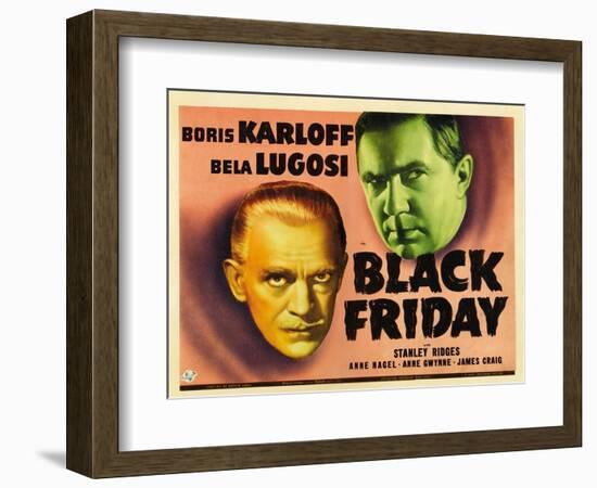 Bela Lugosi, Black Friday, 1940-null-Framed Giclee Print