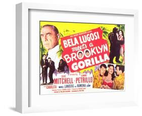 Bela Lugosi Meets a Brooklyn Gorilla, 1952-null-Framed Art Print