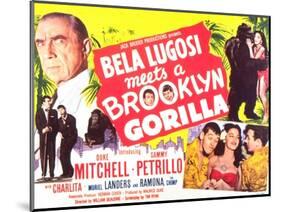 Bela Lugosi Meets a Brooklyn Gorilla, 1952-null-Mounted Art Print