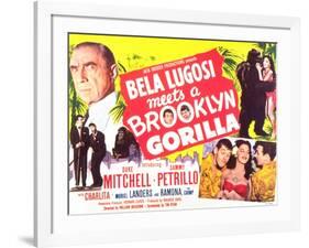 Bela Lugosi Meets a Brooklyn Gorilla, 1952-null-Framed Art Print