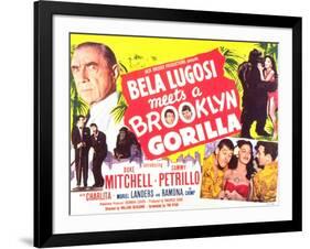 Bela Lugosi Meets a Brooklyn Gorilla, 1952-null-Framed Art Print