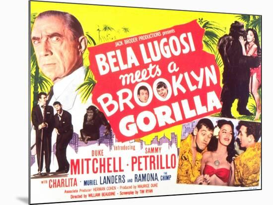 Bela Lugosi Meets a Brooklyn Gorilla, 1952-null-Mounted Art Print