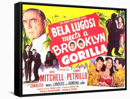Bela Lugosi Meets a Brooklyn Gorilla, 1952-null-Framed Stretched Canvas