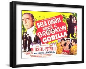 Bela Lugosi Meets a Brooklyn Gorilla, 1952-null-Framed Art Print