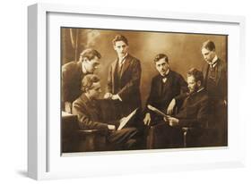 Bela Viktor Janos Bartok with His Colleague Zoltan Kodaly and the Hungarian Quartet-null-Framed Giclee Print