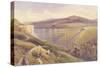 Belah Viaduct, 1869 (W/C and Gouache with Pen and Ink on Paper)-John Osborn Brown-Stretched Canvas