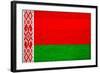 Belarus Flag Design with Wood Patterning - Flags of the World Series-Philippe Hugonnard-Framed Art Print