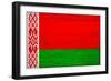 Belarus Flag Design with Wood Patterning - Flags of the World Series-Philippe Hugonnard-Framed Art Print