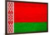 Belarus Flag Design with Wood Patterning - Flags of the World Series-Philippe Hugonnard-Framed Art Print