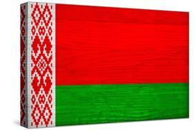 Belarus Flag Design with Wood Patterning - Flags of the World Series-Philippe Hugonnard-Stretched Canvas