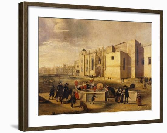 Belem Monastery and Beach, Brazil 17th Century-Ferdinand Georg Waldmuller-Framed Giclee Print