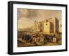 Belem Monastery and Beach, Brazil 17th Century-Ferdinand Georg Waldmuller-Framed Giclee Print