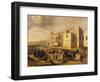 Belem Monastery and Beach, Brazil 17th Century-Ferdinand Georg Waldmuller-Framed Giclee Print