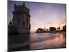 Belem Tower at Dusk (Torre De Belem), Lisbon, Portugal-Ben Pipe-Mounted Premium Photographic Print