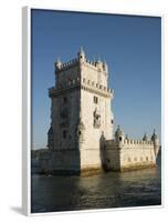 Belem Tower, UNESCO World Heritage Site, Lisbon, Portugal, Europe-Angelo Cavalli-Framed Photographic Print