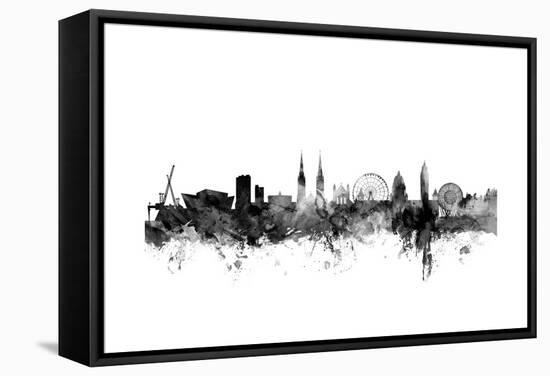 Belfast Northern Ireland Skyline-Michael Tompsett-Framed Stretched Canvas