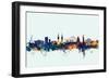 Belfast Northern Ireland Skyline-Michael Tompsett-Framed Art Print