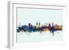 Belfast Northern Ireland Skyline-Michael Tompsett-Framed Art Print