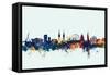 Belfast Northern Ireland Skyline-Michael Tompsett-Framed Stretched Canvas