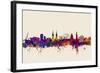 Belfast Northern Ireland Skyline-Michael Tompsett-Framed Art Print
