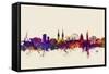 Belfast Northern Ireland Skyline-Michael Tompsett-Framed Stretched Canvas