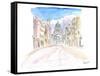 Belfast Northern Ireland Street Scene in Ulster-M. Bleichner-Framed Stretched Canvas