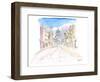 Belfast Northern Ireland Street Scene in Ulster-M. Bleichner-Framed Art Print