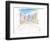 Belfast Northern Ireland Street Scene in Ulster-M. Bleichner-Framed Art Print