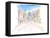 Belfast Northern Ireland Street Scene in Ulster-M. Bleichner-Framed Stretched Canvas