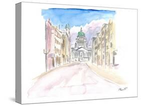 Belfast Northern Ireland Street Scene in Ulster-M. Bleichner-Stretched Canvas